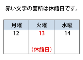 色と情報を併用している例